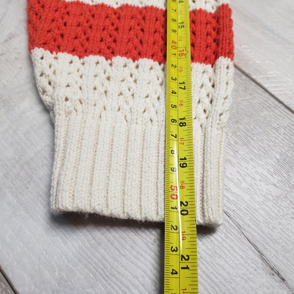 A New Day Womens Half Zip Mock Turtleneck Pullover Sweater Large Striped Preppy - Picture 5 of 12